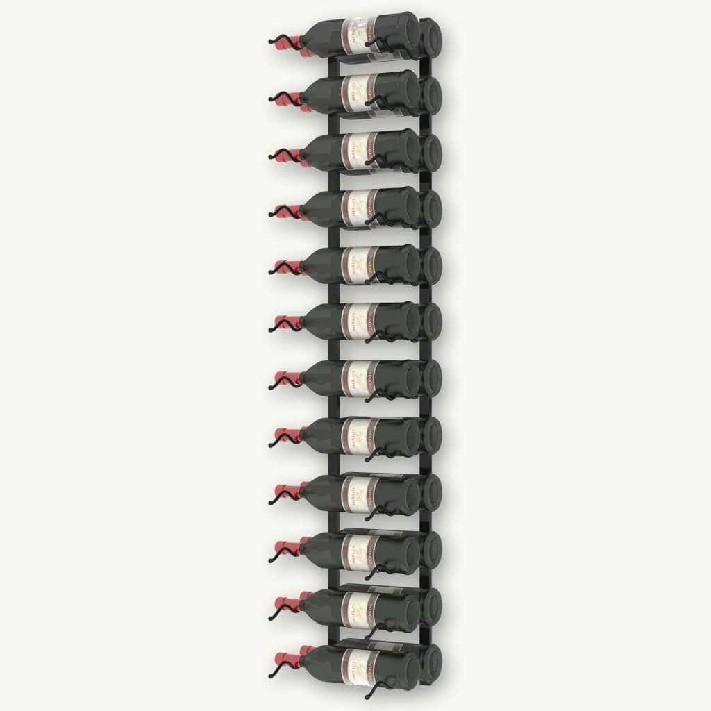 vidaXL Suport sticle de vin de perete, 24 sticle, negru, fier vidaXL Suport sticle de vin de perete, 24 sticle, negru, fier