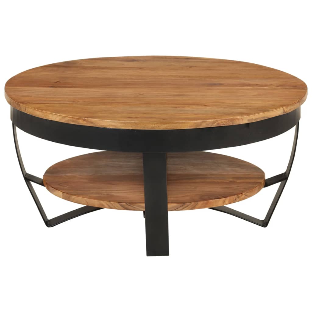 vidaXL Măsuță de cafea, 65 x 65 x 32 cm, lemn masiv de acacia vidaXL Măsuță de cafea, 65 x 65 x 32 cm, lemn masiv de acacia