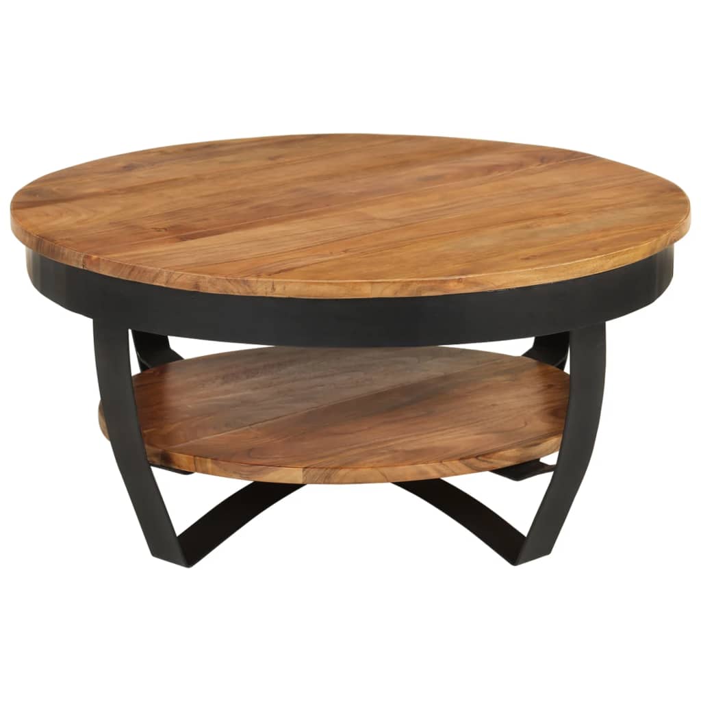 vidaXL Măsuță de cafea, 65 x 65 x 32 cm, lemn masiv de acacia vidaXL Măsuță de cafea, 65 x 65 x 32 cm, lemn masiv de acacia