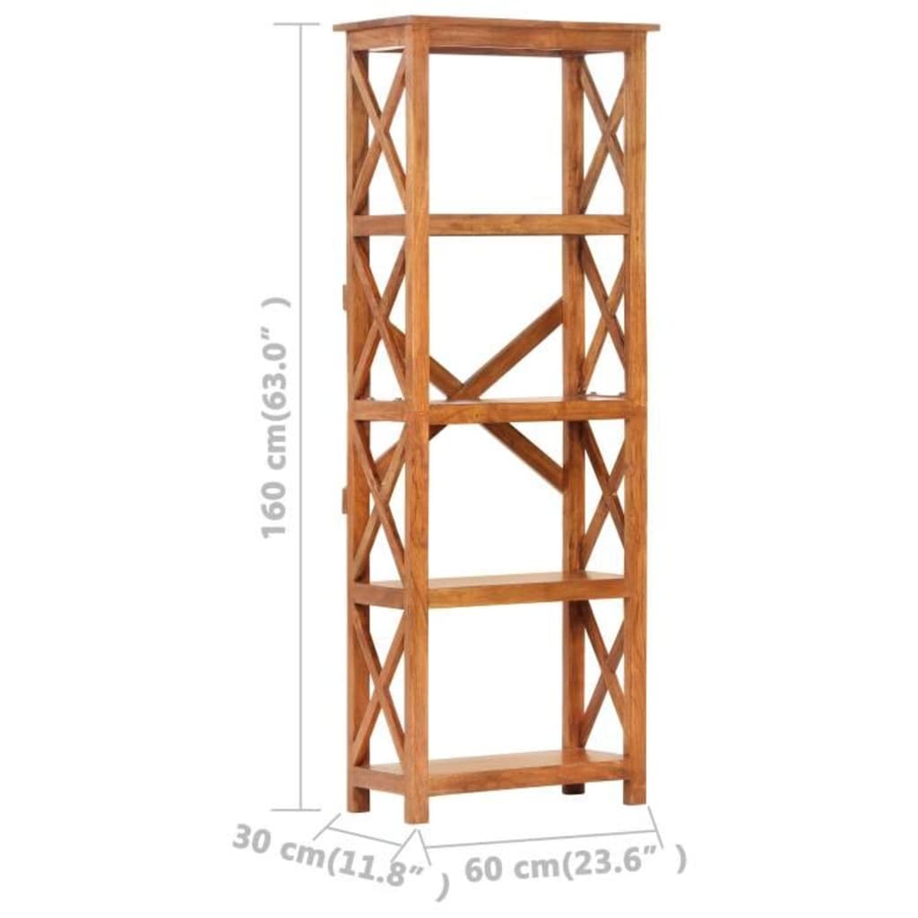 vidaXL Bibliotecă, 60x30x160 cm lemn masiv acaciacu finisaj tip miere vidaXL Bibliotecă, 60x30x160 cm lemn masiv acaciacu finisaj tip miere