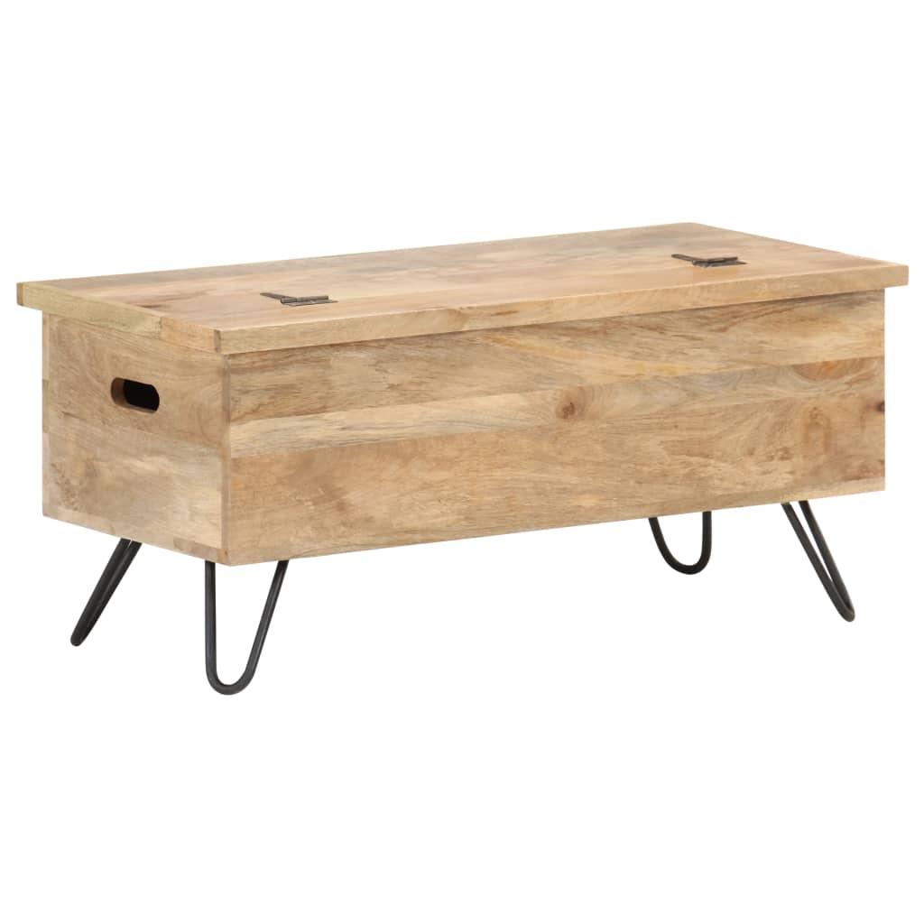 vidaXL Cufăr, 90 x 40 x 45 cm, lemn masiv de mango vidaXL Cufăr, 90 x 40 x 45 cm, lemn masiv de mango