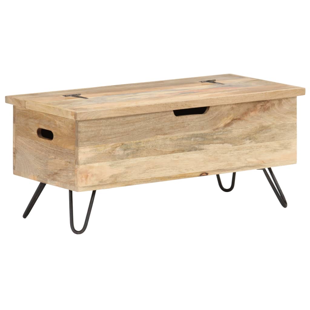 vidaXL Cufăr, 90 x 40 x 45 cm, lemn masiv de mango vidaXL Cufăr, 90 x 40 x 45 cm, lemn masiv de mango