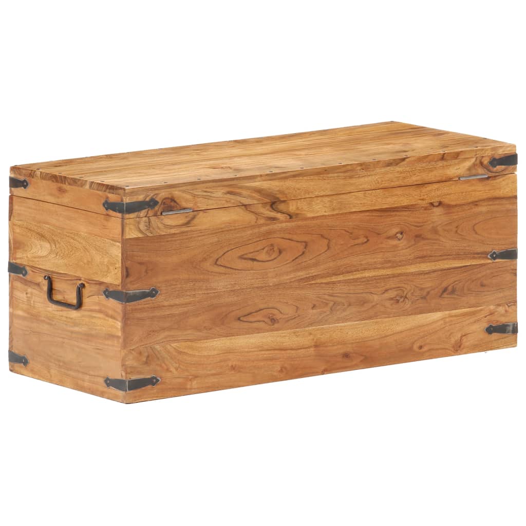 vidaXL Cufăr, 90 x 40 x 40 cm, lemn masiv de acacia vidaXL Cufăr, 90 x 40 x 40 cm, lemn masiv de acacia