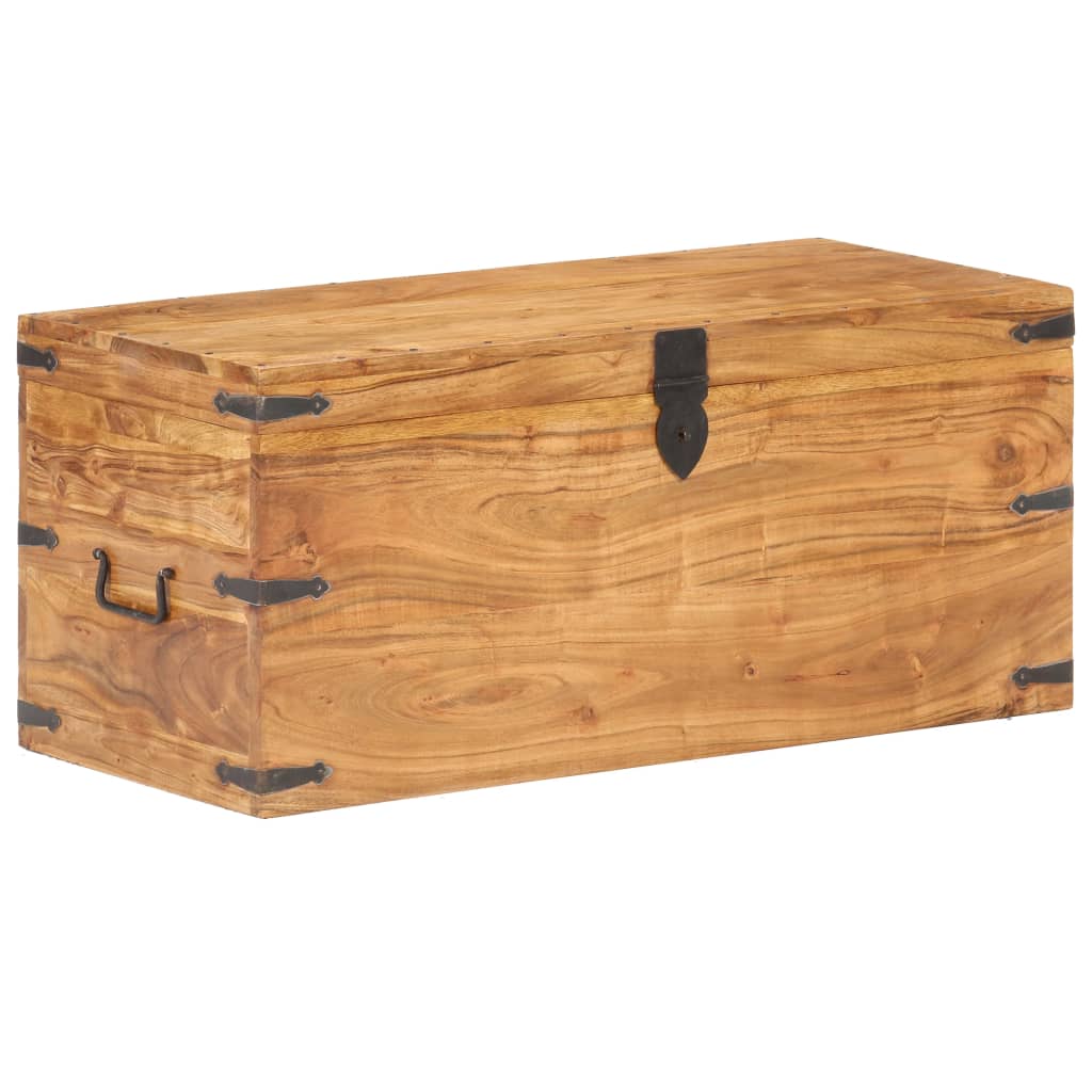 vidaXL Cufăr, 90 x 40 x 40 cm, lemn masiv de acacia vidaXL Cufăr, 90 x 40 x 40 cm, lemn masiv de acacia