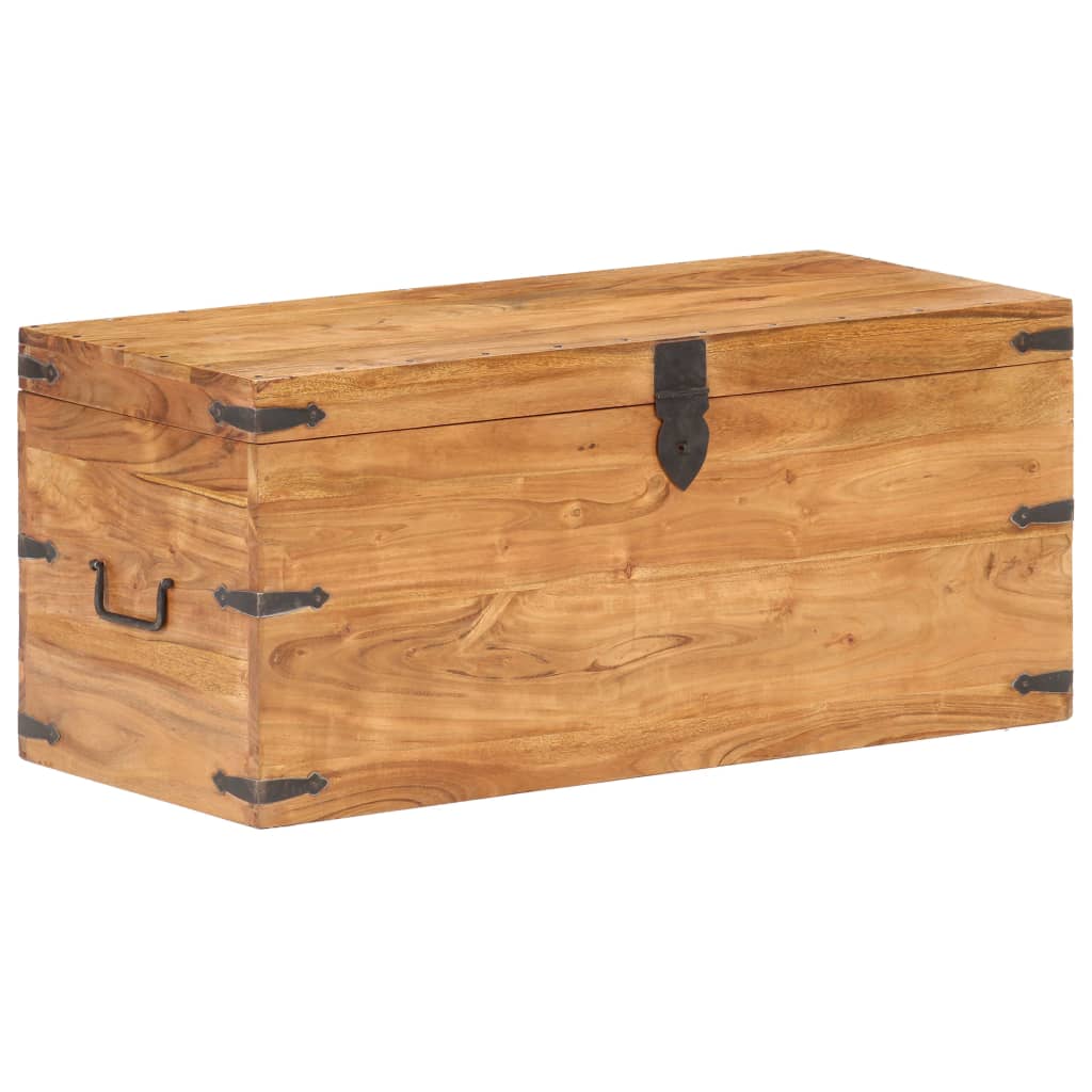 vidaXL Cufăr, 90 x 40 x 40 cm, lemn masiv de acacia vidaXL Cufăr, 90 x 40 x 40 cm, lemn masiv de acacia