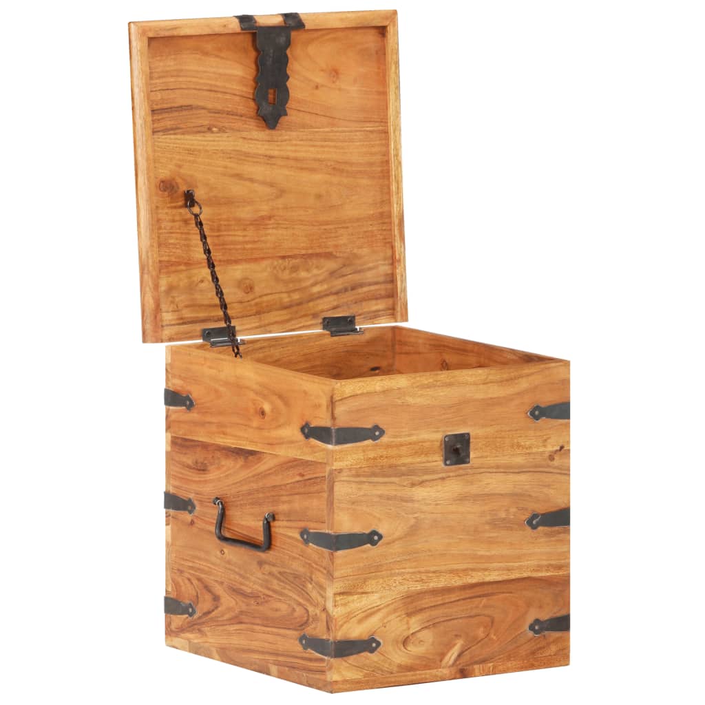vidaXL Cufăr, 40x40x40 cm, lemn masiv de acacia vidaXL Cufăr, 40x40x40 cm, lemn masiv de acacia