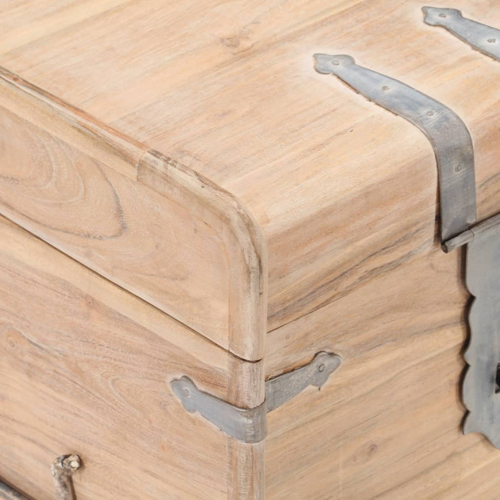 vidaXL Cufăr, 40x40x40 cm, lemn masiv de acacia