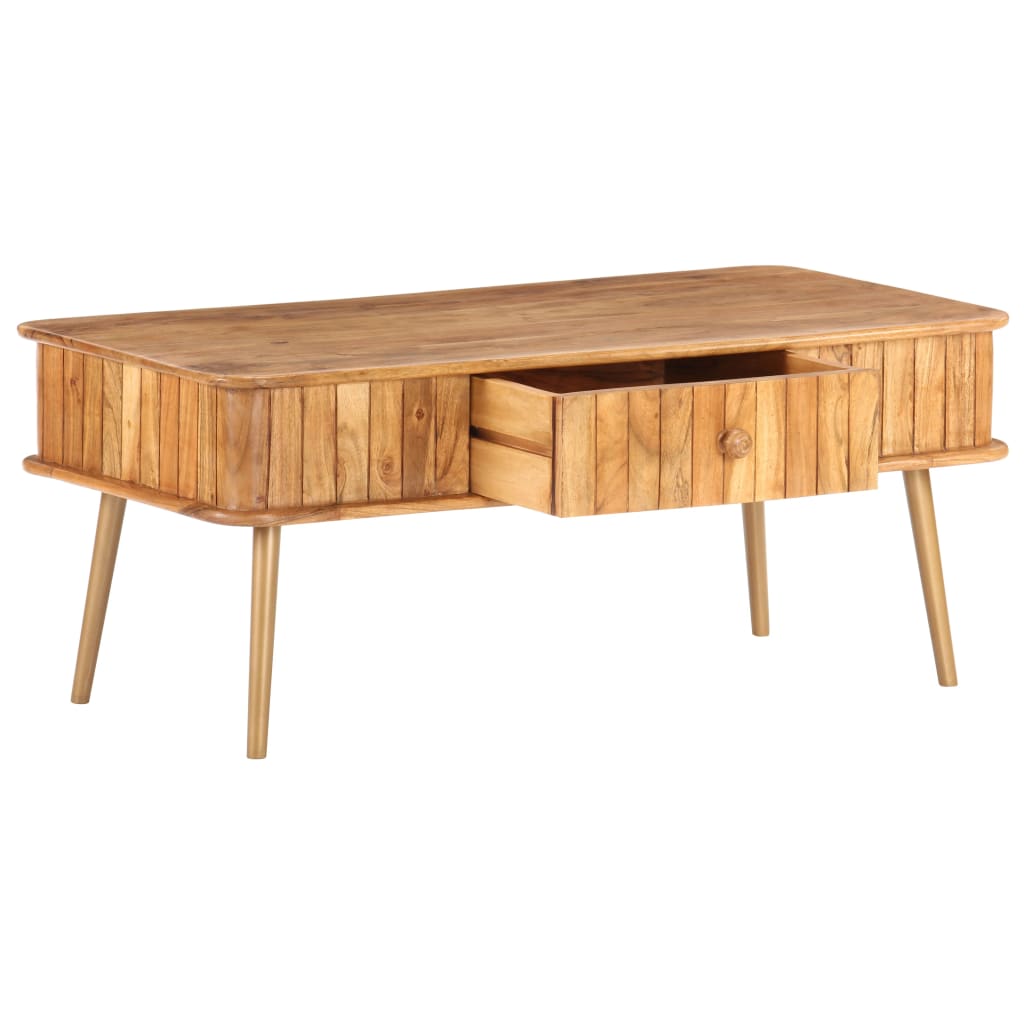 vidaXL Măsuță de cafea, 100x50x40 cm, lemn masiv de acacia vidaXL Măsuță de cafea, 100x50x40 cm, lemn masiv de acacia