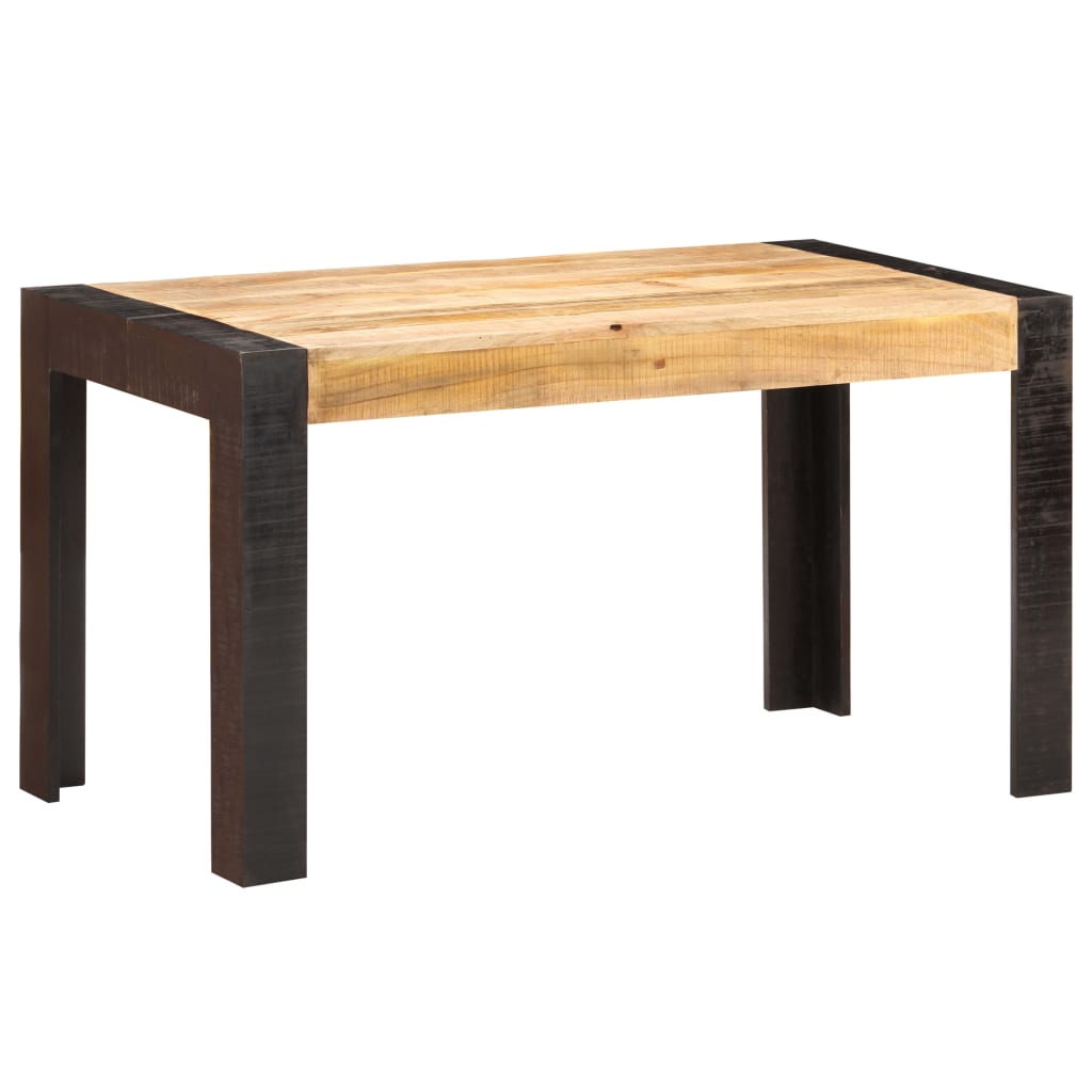 vidaXL Masă de bucătărie, 140x70x76 cm, lemn masiv de mango nefinisat vidaXL Masă de bucătărie, 140x70x76 cm, lemn masiv de mango nefinisat