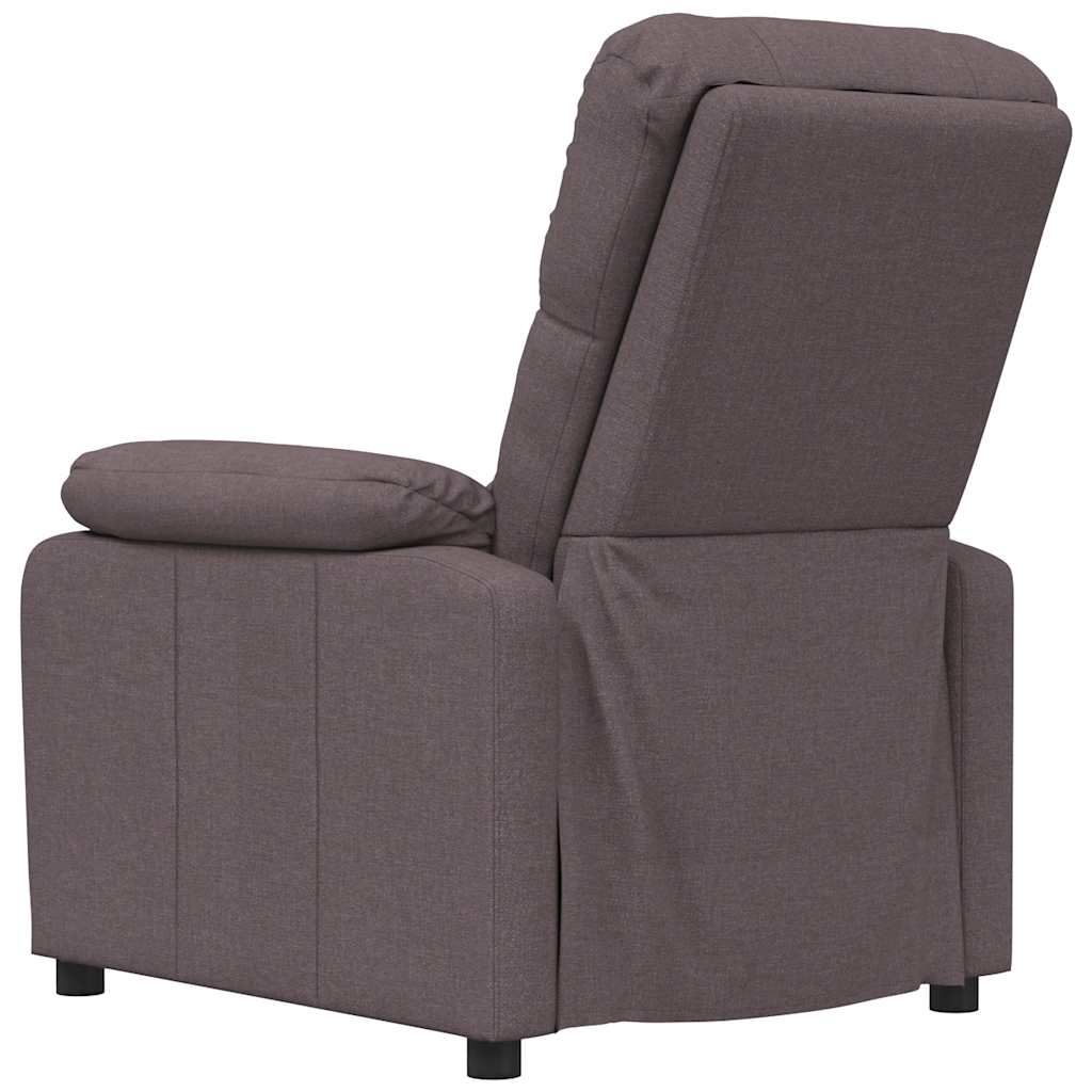 vidaXL Fotoliu rabatabil, maro închis, material textil