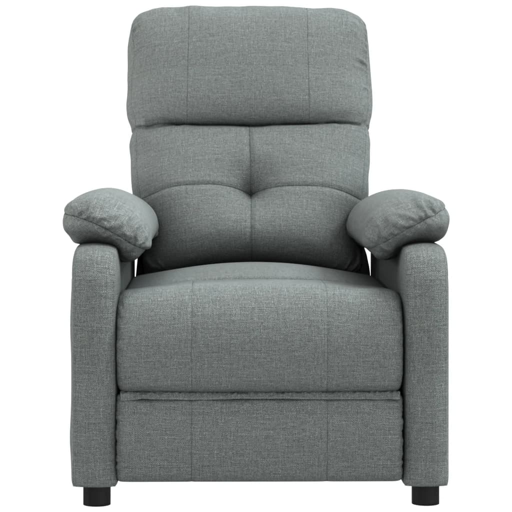 vidaXL Fotoliu de masaj, gri închis, material textil vidaXL Fotoliu de masaj, gri închis, material textil