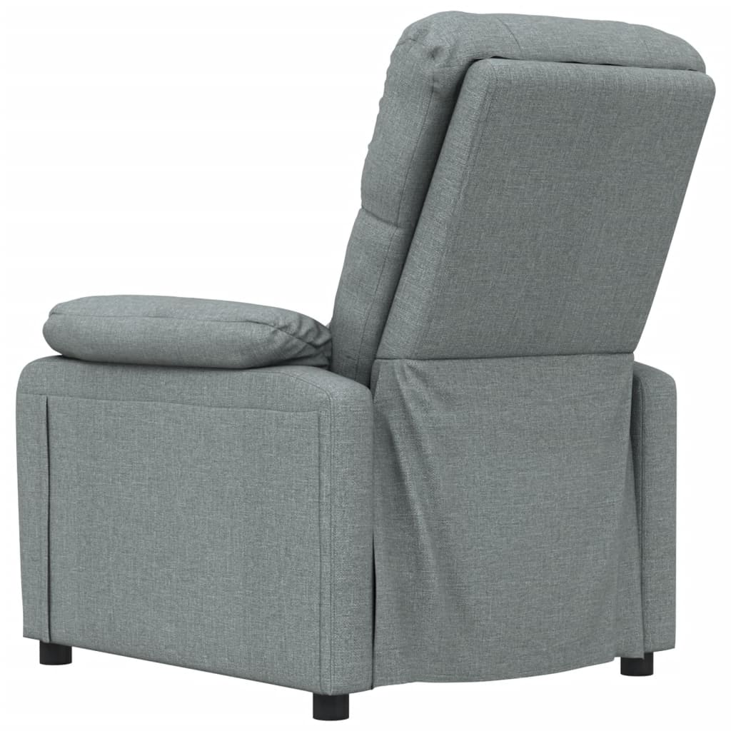 vidaXL Fotoliu de masaj, gri închis, material textil vidaXL Fotoliu de masaj, gri închis, material textil
