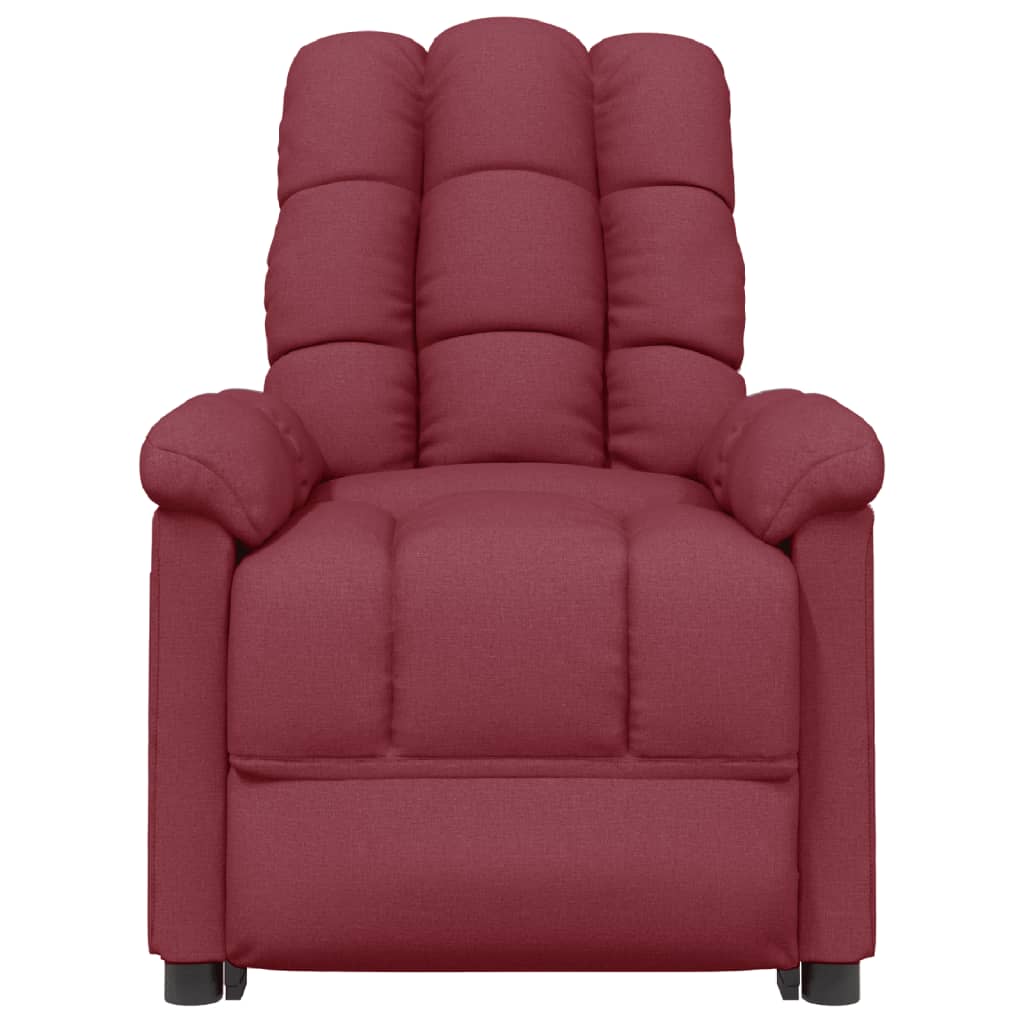 vidaXL Fotoliu rabatabil, roșu vin, material textil vidaXL Fotoliu rabatabil, roșu vin, material textil