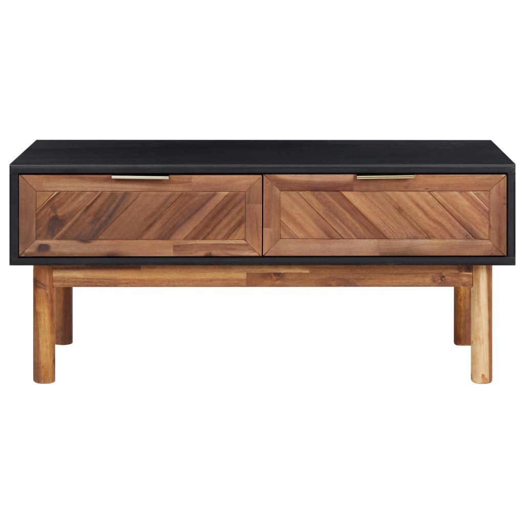 vidaXL Măsuță de cafea, 90x50x40 cm, lemn masiv de acacia și MDF vidaXL Măsuță de cafea, 90x50x40 cm, lemn masiv de acacia și MDF