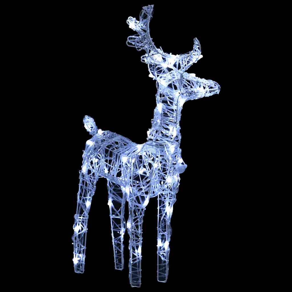 vidaXL Decorațiune de Crăciun cu reni și sanie 160 LED-uri 130cm acril vidaXL Decorațiune de Crăciun cu reni și sanie 160 LED-uri 130cm acril