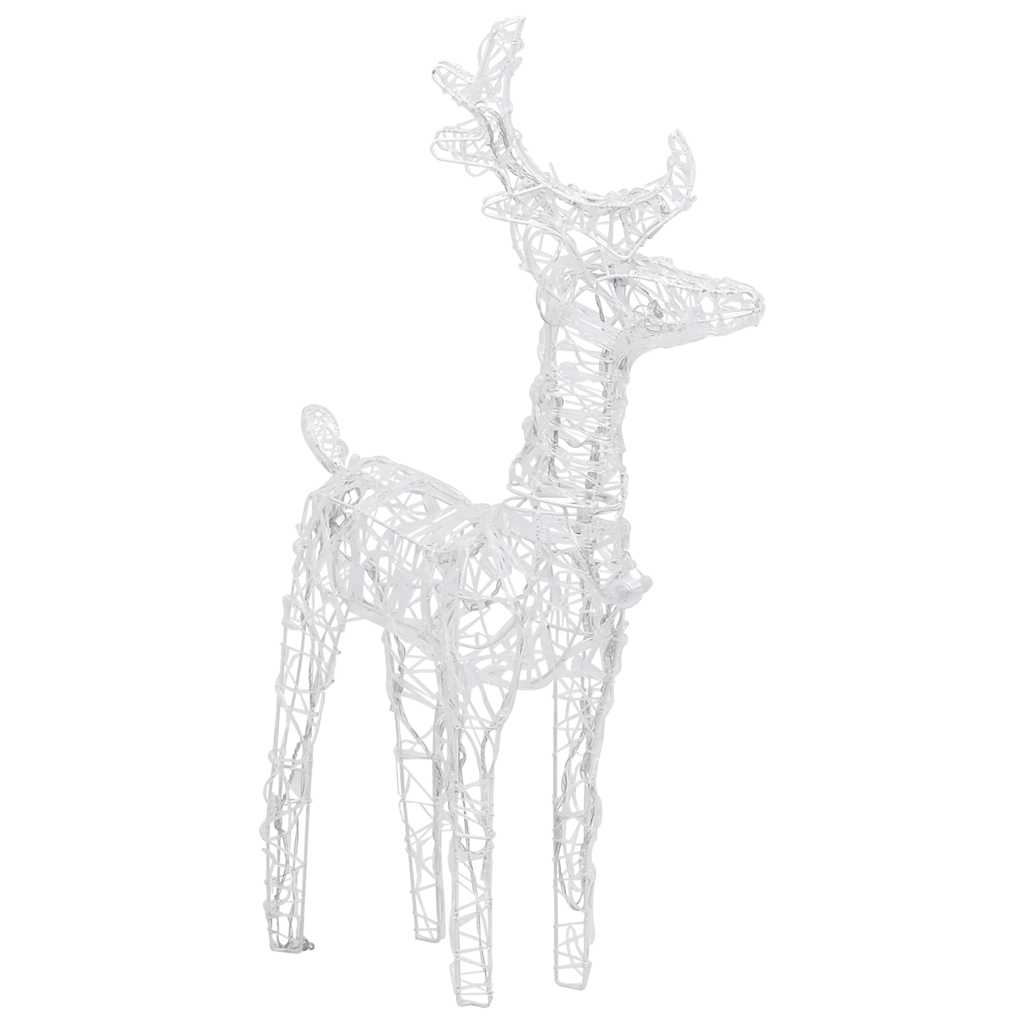 vidaXL Decorațiune de Crăciun cu reni și sanie 160 LED-uri 130cm acril vidaXL Decorațiune de Crăciun cu reni și sanie 160 LED-uri 130cm acril