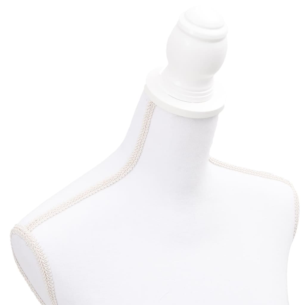 vidaXL Manechin bust pentru dame, alb vidaXL Manechin bust pentru dame, alb