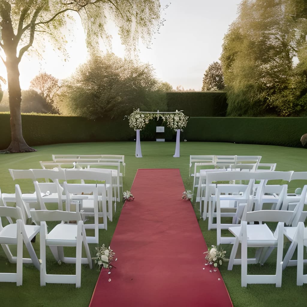 vidaXL Covor pentru expoziție, 1 x 12 m, roșu