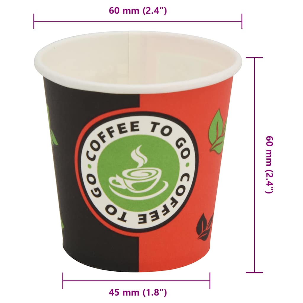 vidaXL Pahare de unică folosință pentru cafea 1000 buc. 120 ml (4 oz) vidaXL Pahare de unică folosință pentru cafea 1000 buc. 120 ml (4 oz)