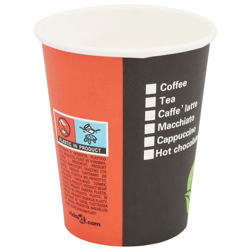vidaXL Pahare de unică folosință pentru cafea 1000 buc. 240 ml (8 oz) vidaXL Pahare de unică folosință pentru cafea 1000 buc. 240 ml (8 oz)