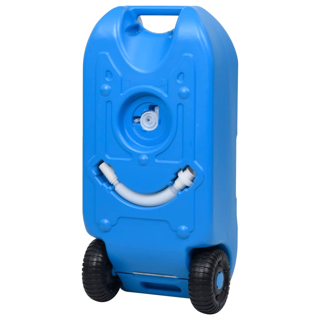 vidaXL Rezervor de apă cu roți pentru camping, albastru, 40 L vidaXL Rezervor de apă cu roți pentru camping, albastru, 40 L