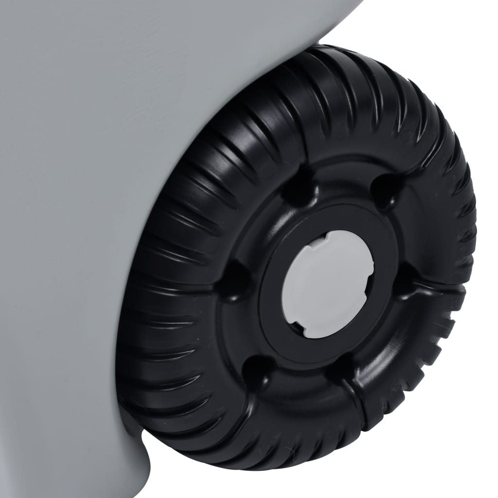 vidaXL Rezervor de apă cu roți pentru camping, gri, 40 L vidaXL Rezervor de apă cu roți pentru camping, gri, 40 L