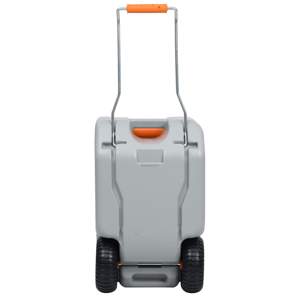 vidaXL Rezervor de apă cu roți pentru camping, gri, 25 L vidaXL Rezervor de apă cu roți pentru camping, gri, 25 L