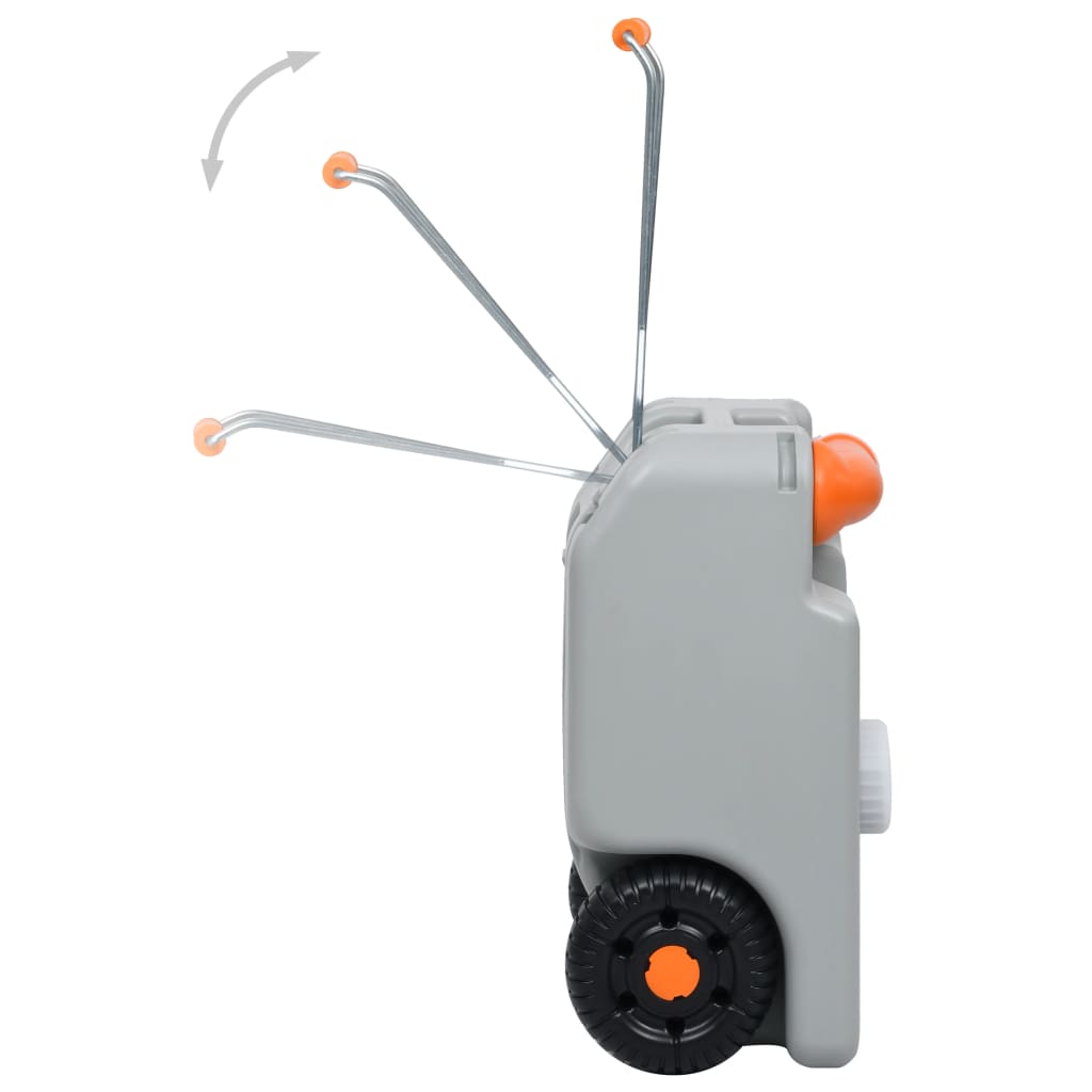 vidaXL Rezervor de apă cu roți pentru camping, gri, 25 L vidaXL Rezervor de apă cu roți pentru camping, gri, 25 L