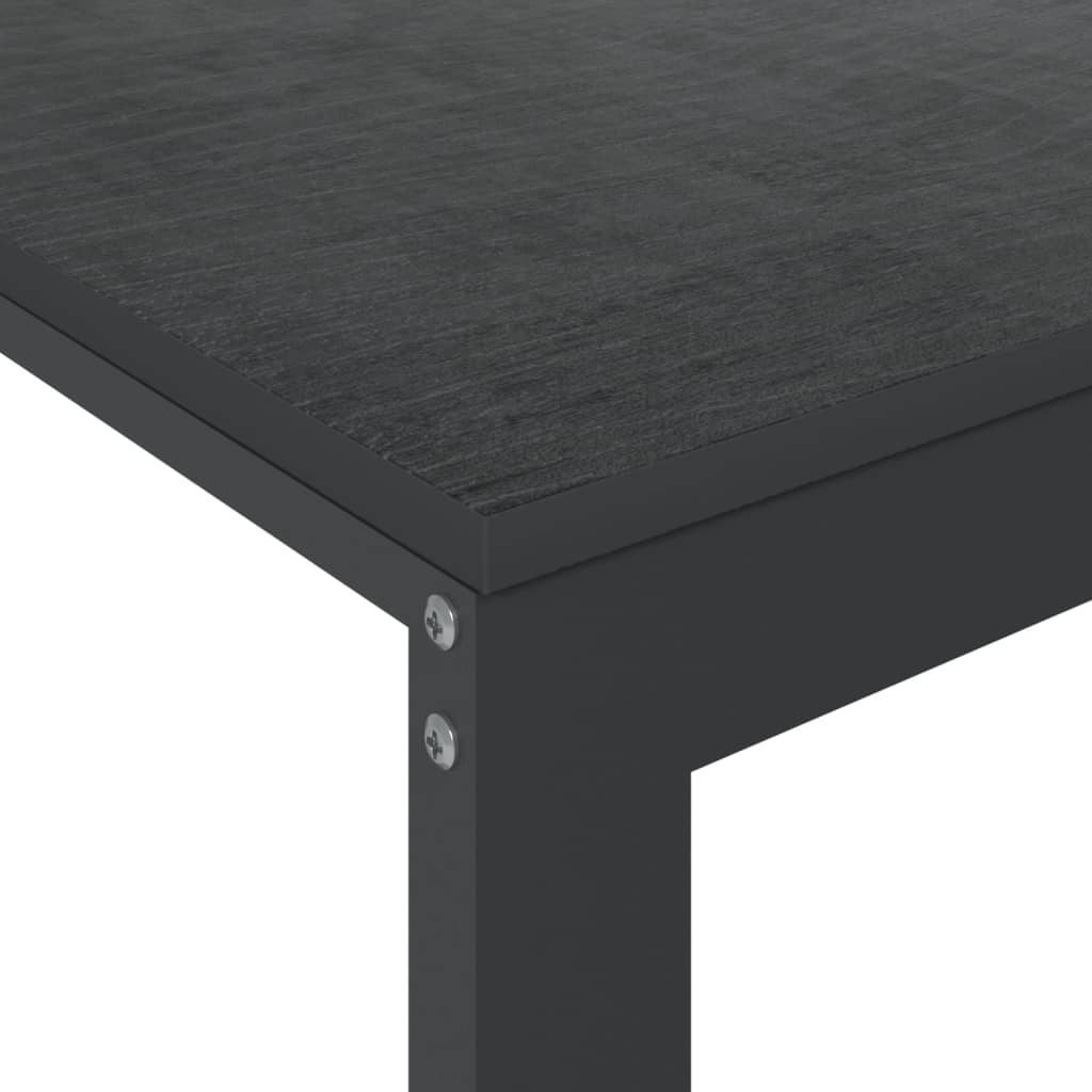 vidaXL Birou de calculator, negru, 110x60x73 cm, PAL