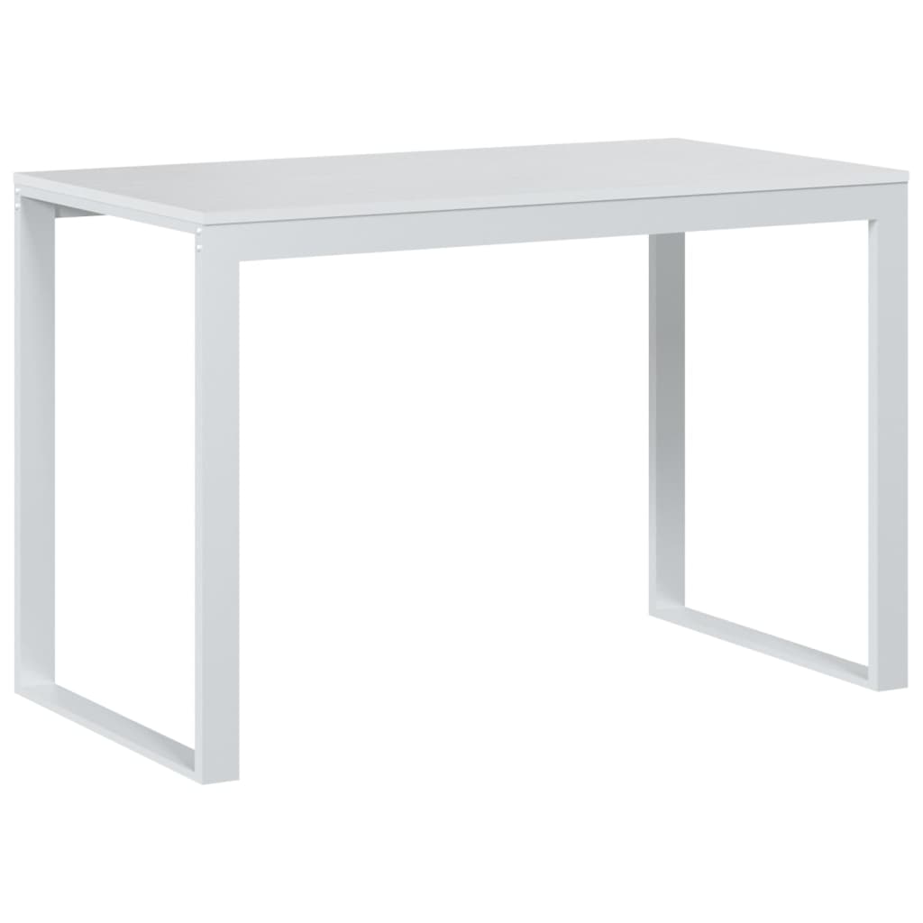 vidaXL Birou de computer, alb, 110x60x73 cm, lemn prelucrat