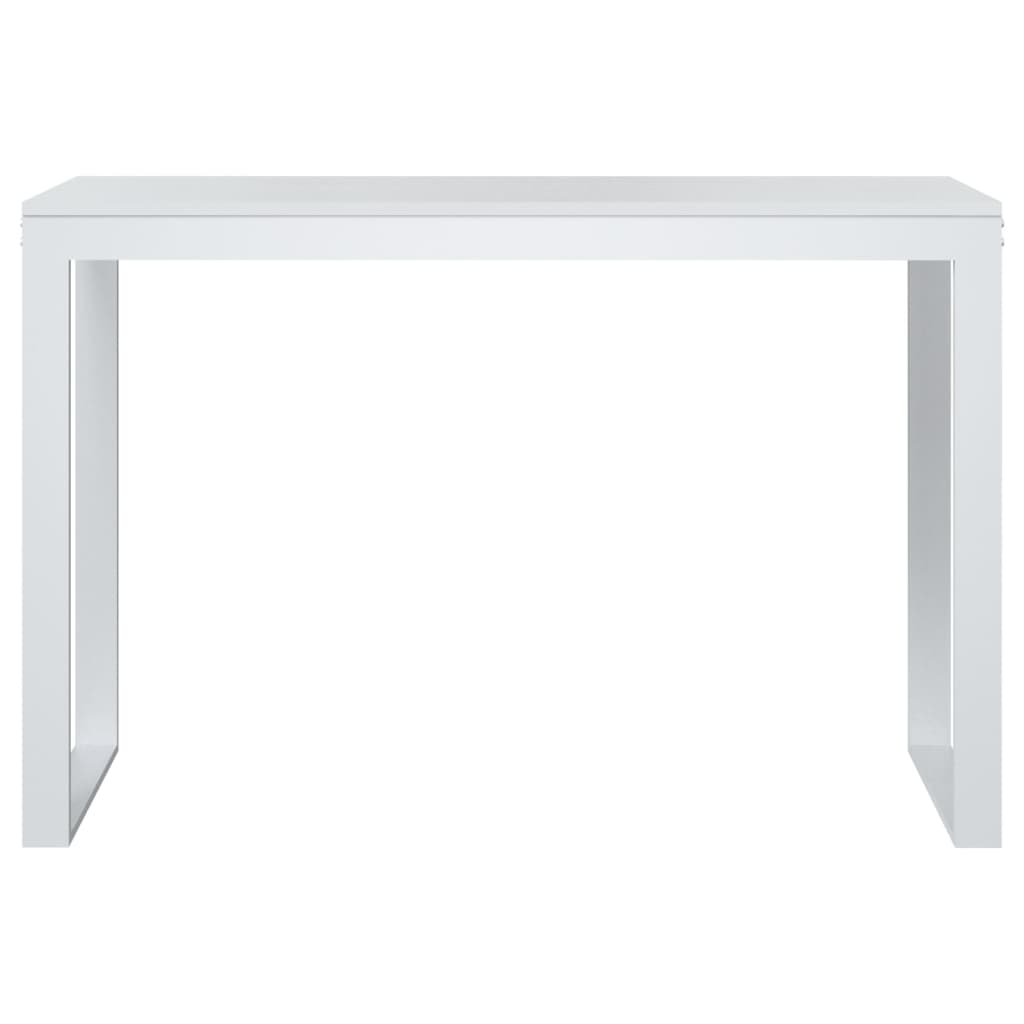 vidaXL Birou de computer, alb, 110x60x73 cm, lemn prelucrat