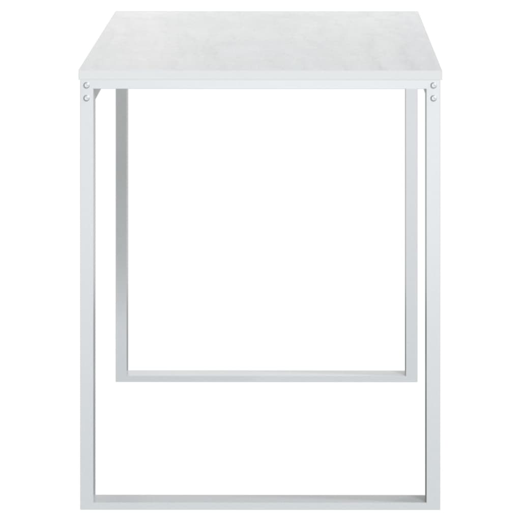 vidaXL Birou de computer, alb, 110x60x73 cm, lemn prelucrat