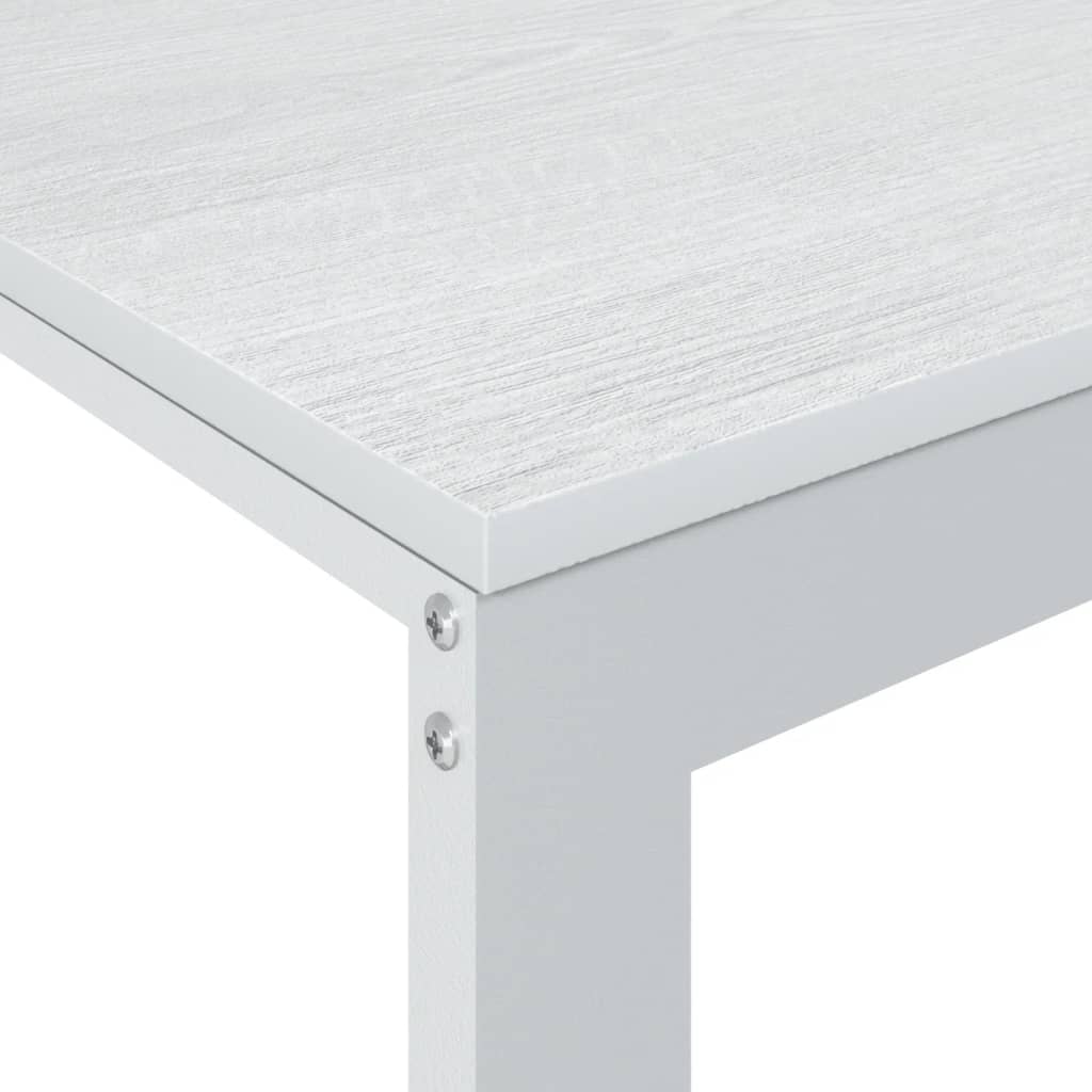 vidaXL Birou de computer, alb, 110x60x73 cm, lemn prelucrat