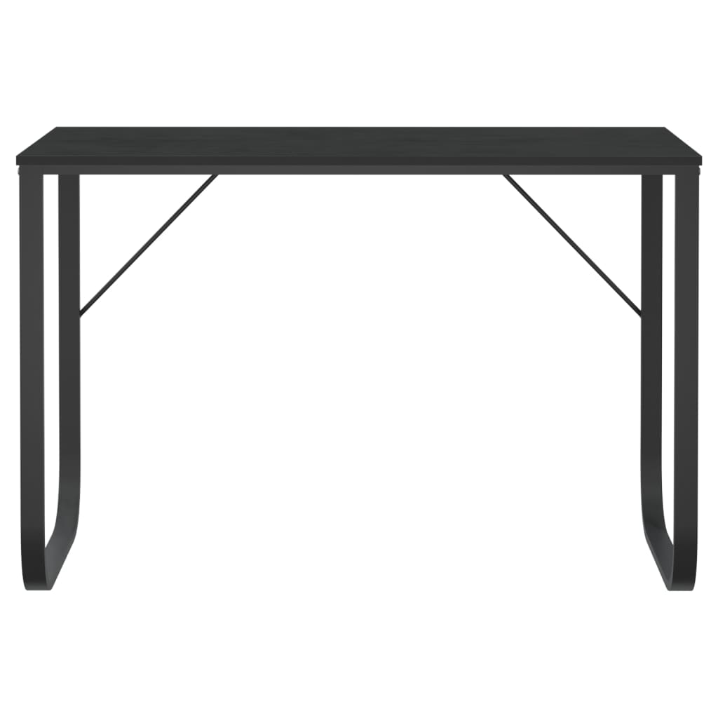 vidaXL Birou de computer, alb, 110x60x73 cm, lemn prelucrat
