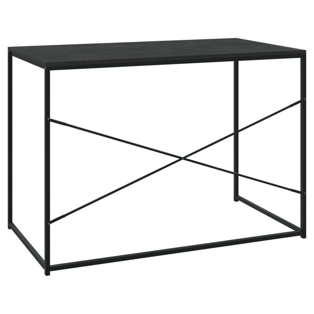vidaXL Birou de computer, negru, 110x60x70 cm, lemn prelucrat