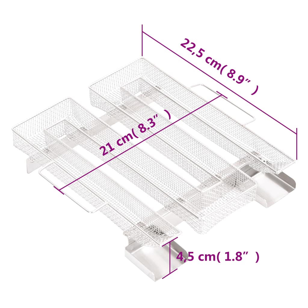 vidaXL Generator de fum rece 4 laturi 22,5 cm oțel inoxidabil vidaXL Generator de fum rece 4 laturi 22,5 cm oțel inoxidabil