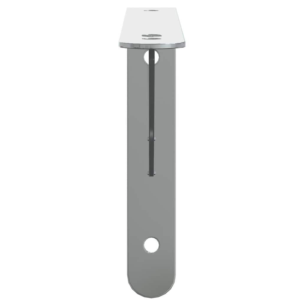 vidaXL Suporturi rafturi, 4 buc., 23,5x2,5x15,5 cm argintiu oțel inox.