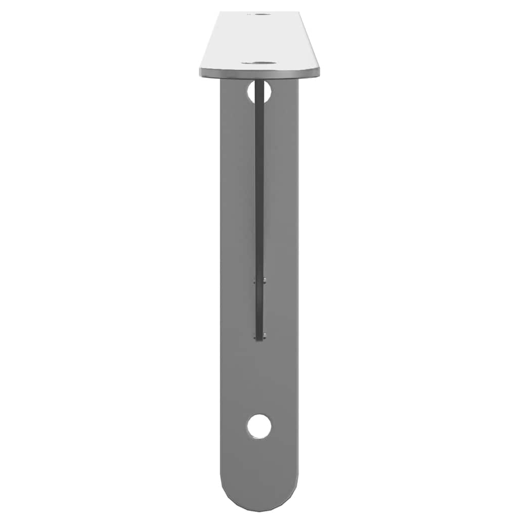 vidaXL Suporturi rafturi, 4 buc., 30x2,5x15,5 cm argintiu oțel inox. vidaXL Suporturi rafturi, 4 buc., 30x2,5x15,5 cm argintiu oțel inox.