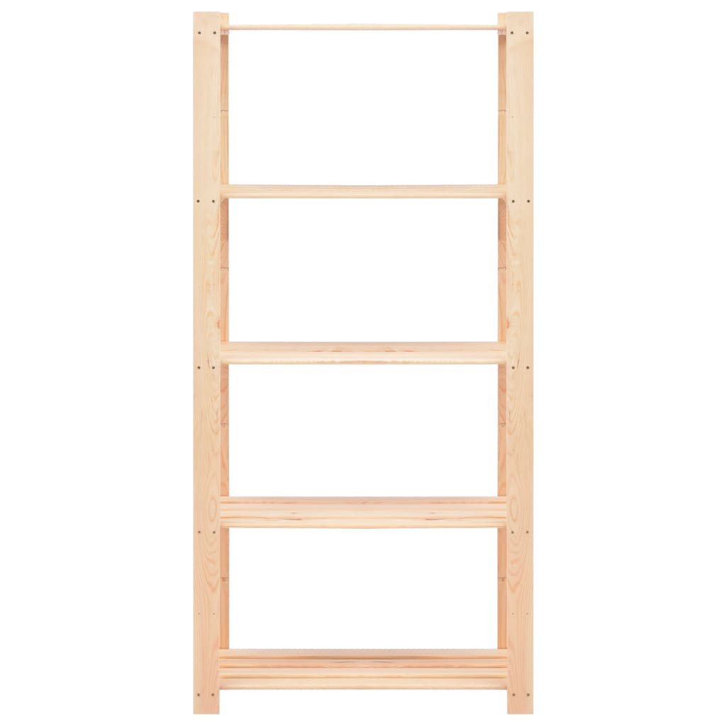 vidaXL Etajere cu 5 niveluri, 3 buc., 80x38x170 cm, pin masiv, 250 kg vidaXL Etajere cu 5 niveluri, 3 buc., 80x38x170 cm, pin masiv, 250 kg