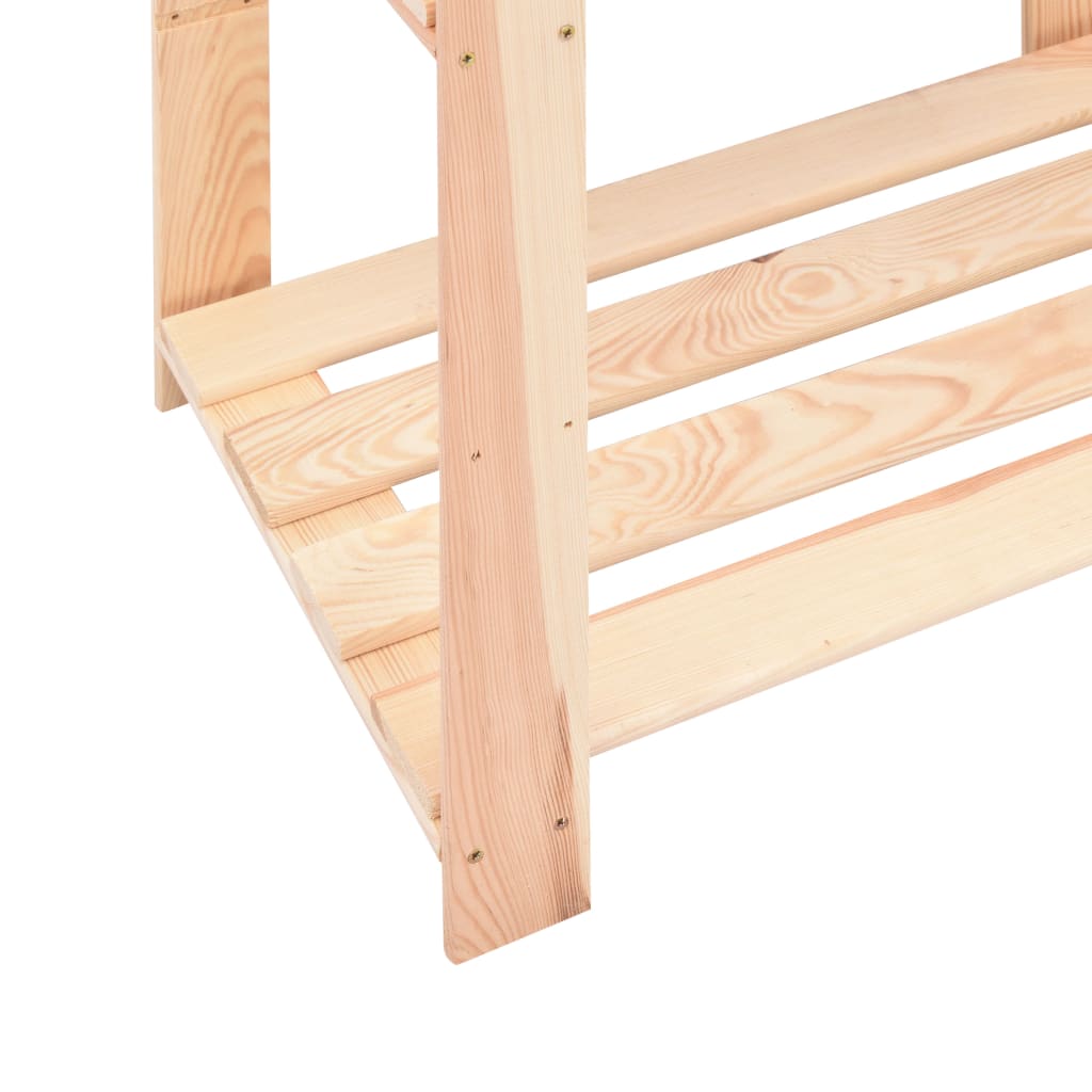 vidaXL Etajere cu 3 niveluri, 10 buc., 80x38x90 cm, pin masiv, 150 kg vidaXL Etajere cu 3 niveluri, 10 buc., 80x38x90 cm, pin masiv, 150 kg