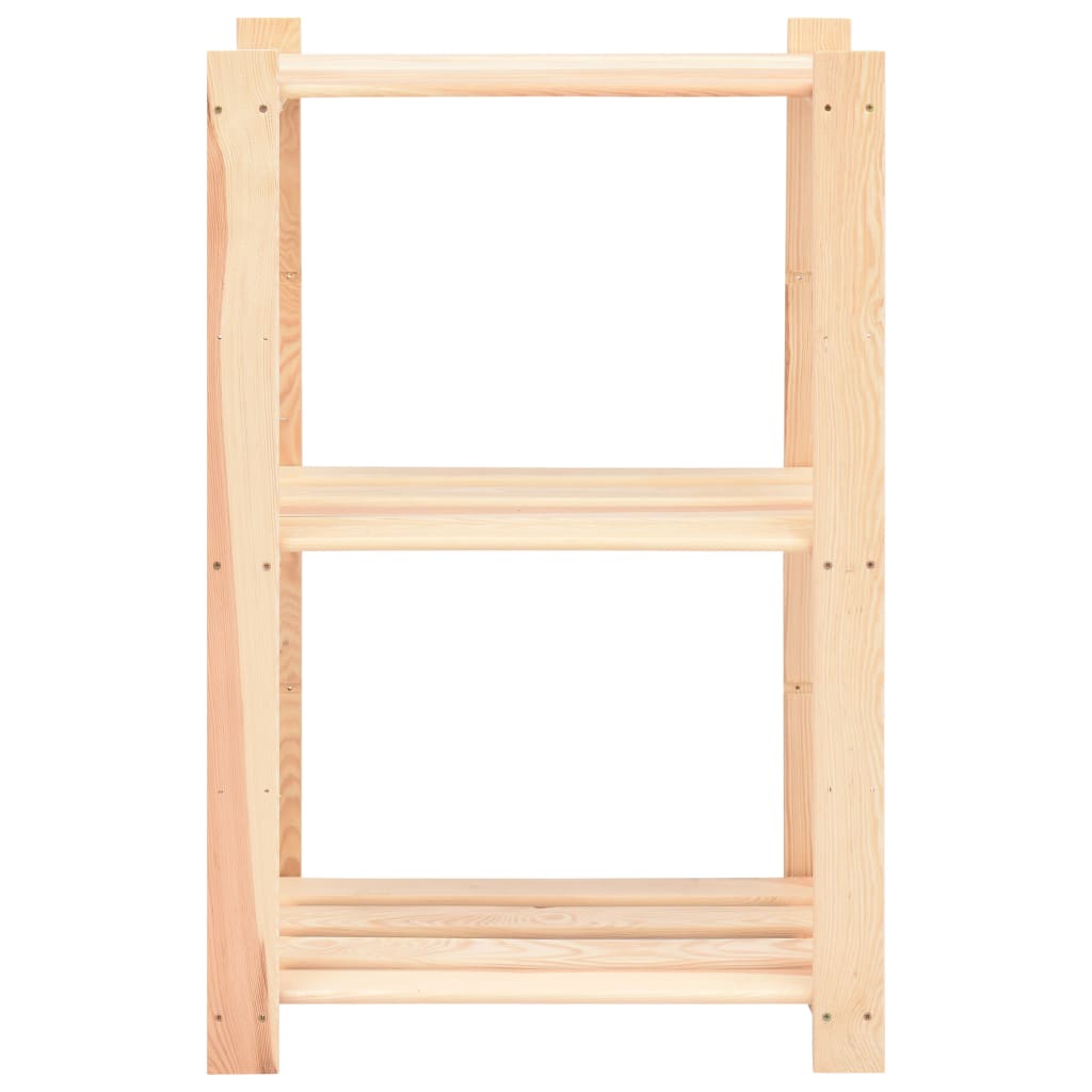 vidaXL Etajeră cu 3 niveluri, 5 buc., 60x38x90 cm, pin masiv, 150 kg vidaXL Etajeră cu 3 niveluri, 5 buc., 60x38x90 cm, pin masiv, 150 kg