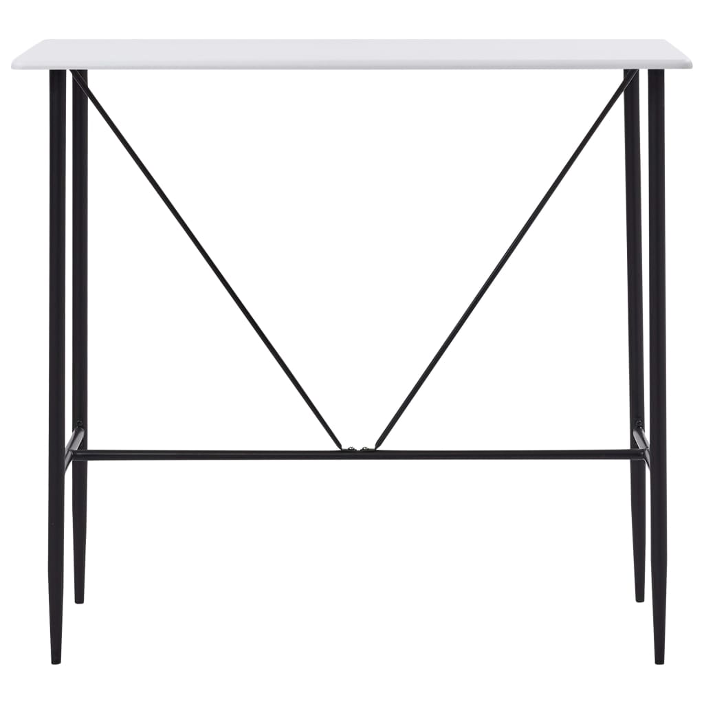 vidaXL Set mobilier de bar, 5 piese, negru, material textil