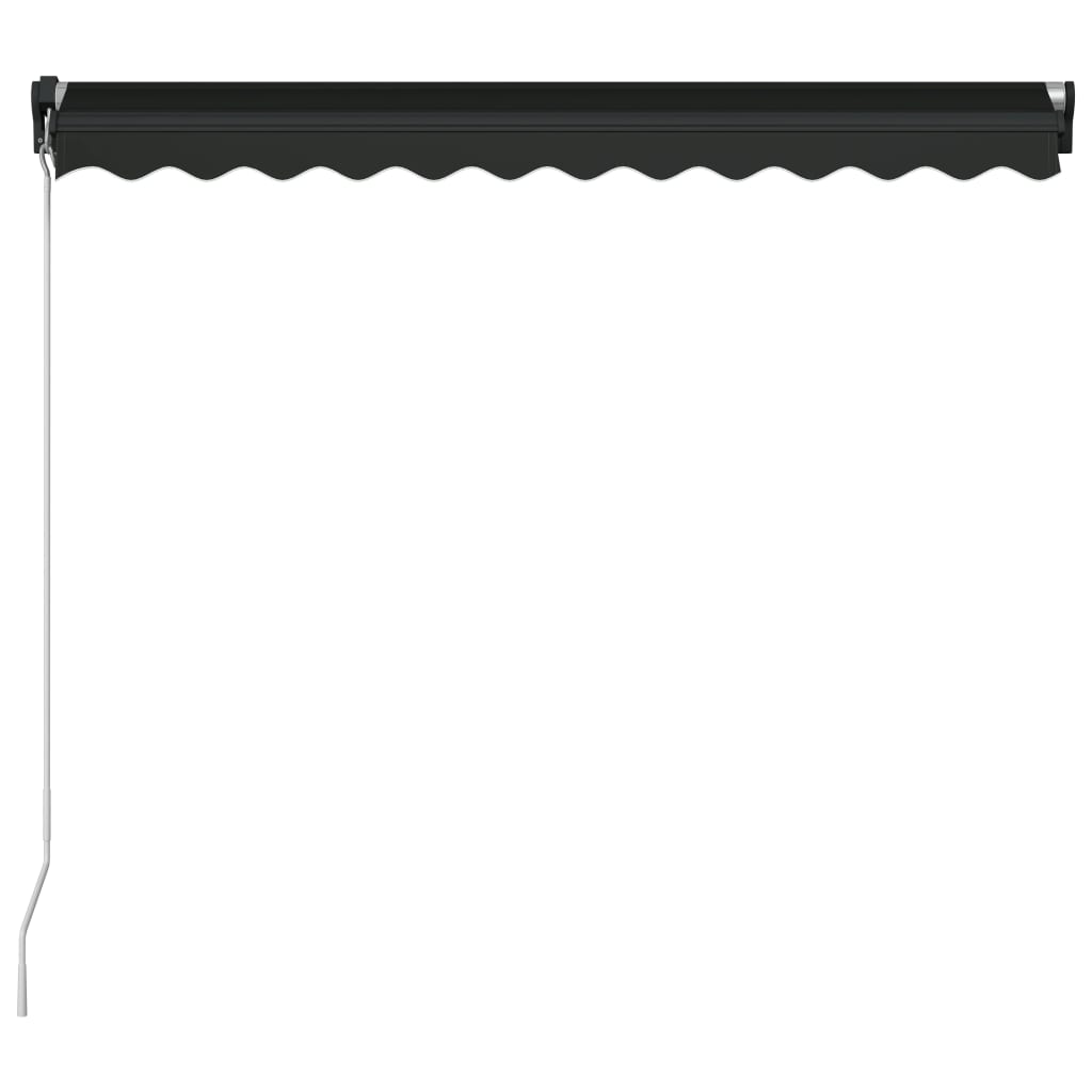vidaXL Copertină retractabilă manual, antracit, 350 x 250 cm vidaXL Copertină retractabilă manual, antracit, 350 x 250 cm