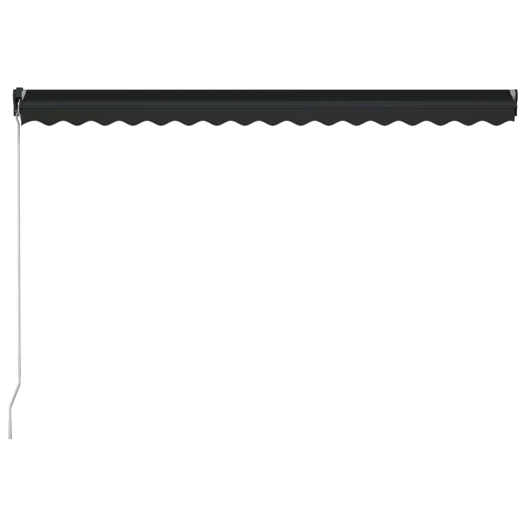 vidaXL Copertină retractabilă manual, antracit, 450 x 300 cm