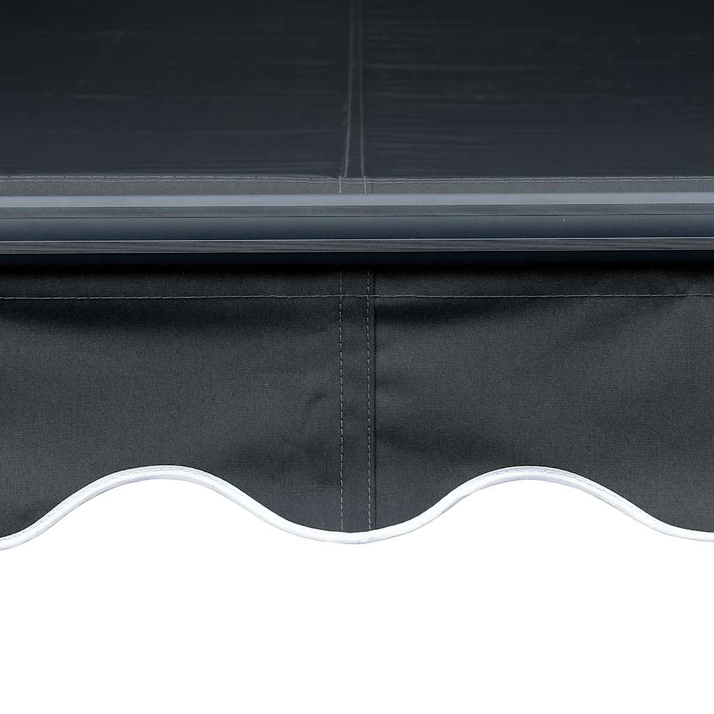 vidaXL Copertină retractabilă manual cu LED, antracit, 300 x 250 cm vidaXL Copertină retractabilă manual cu LED, antracit, 300 x 250 cm