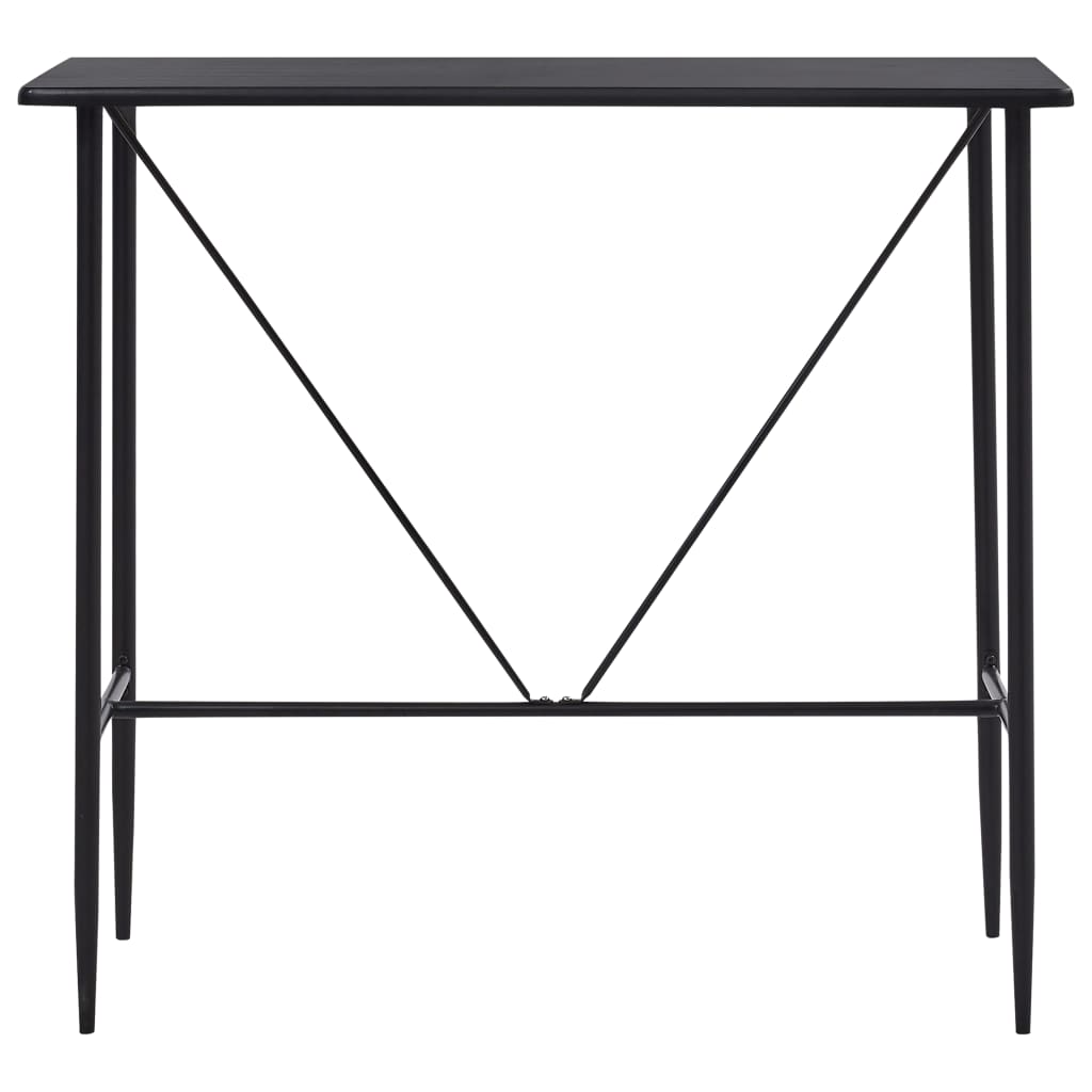vidaXL Set mobilier de bar, 5 piese, gri închis, material textil