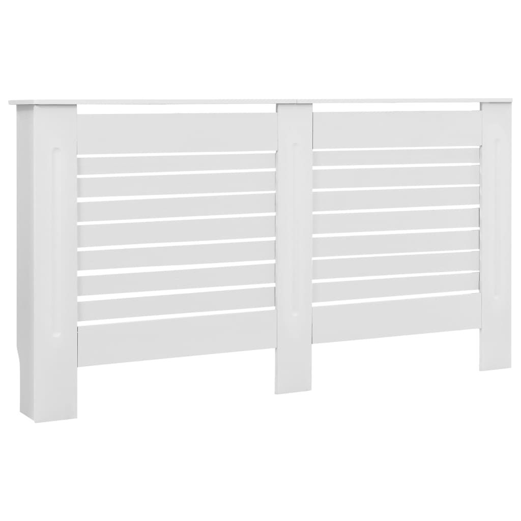 vidaXL Măști de calorifer, 2 buc., alb, 152 x 19 x 81,5 cm, MDF