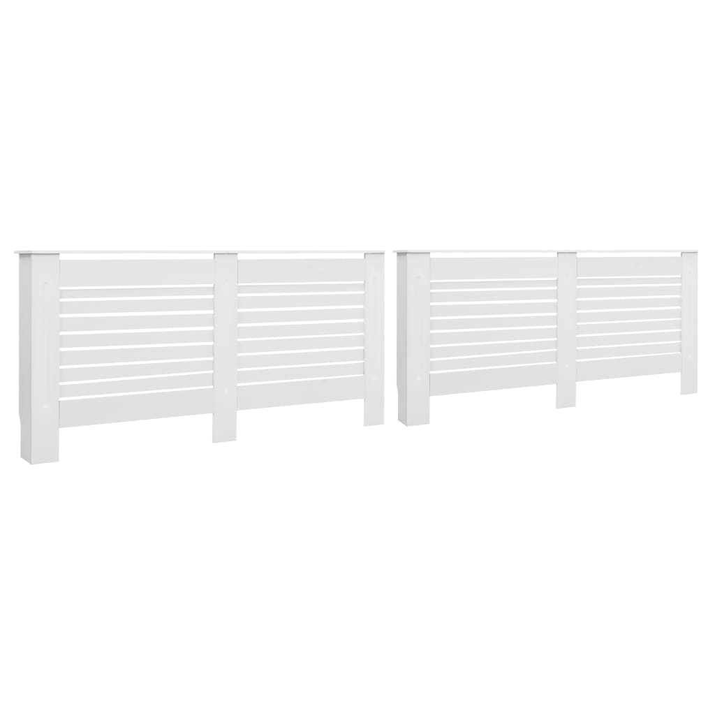 vidaXL Măști de calorifer, 2 buc., alb, 172 x 19 x 81,5 cm, MDF vidaXL Măști de calorifer, 2 buc., alb, 172 x 19 x 81,5 cm, MDF