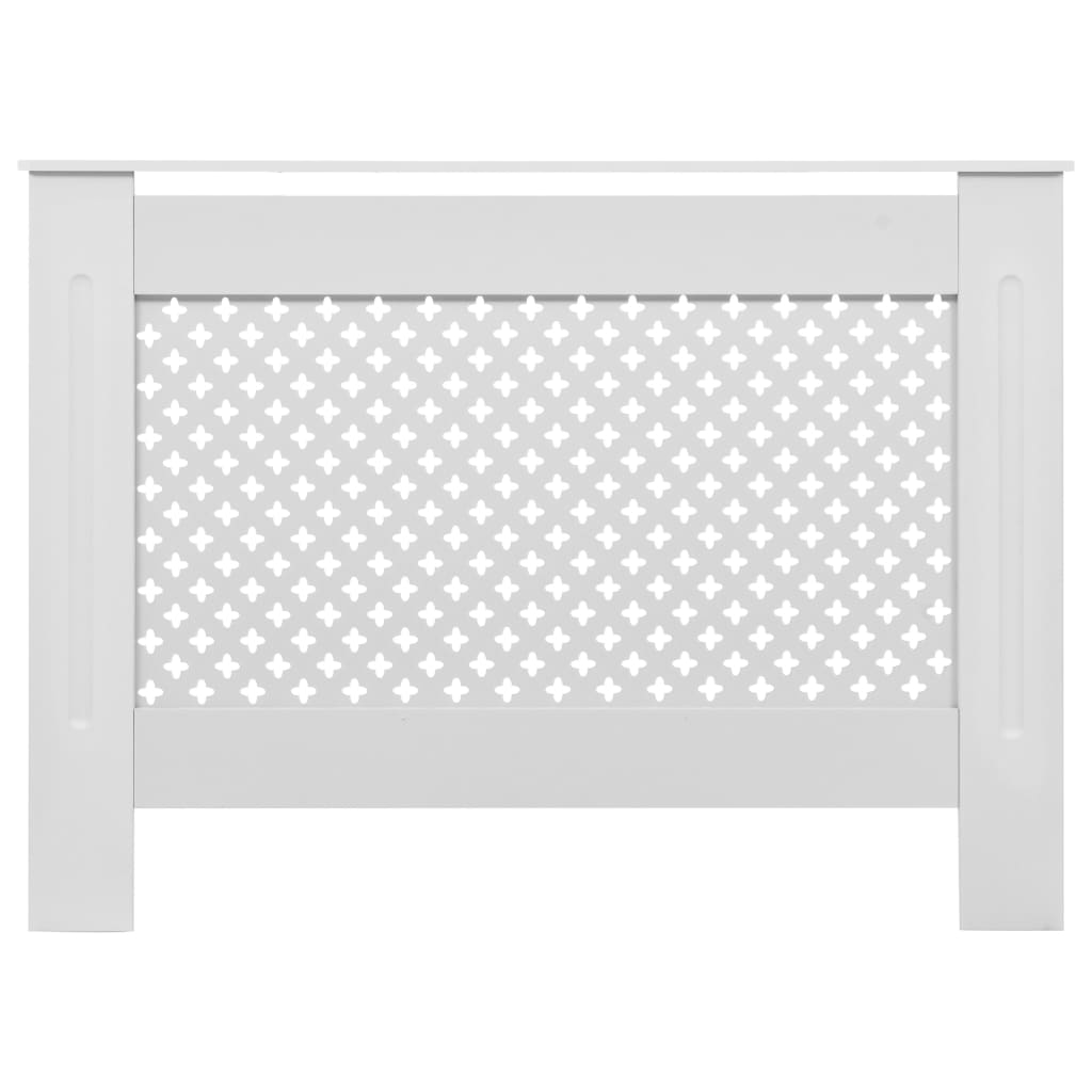 vidaXL Măști de calorifer, 2 buc., alb, 112 x 19 x 81,5 cm, MDF vidaXL Măști de calorifer, 2 buc., alb, 112 x 19 x 81,5 cm, MDF