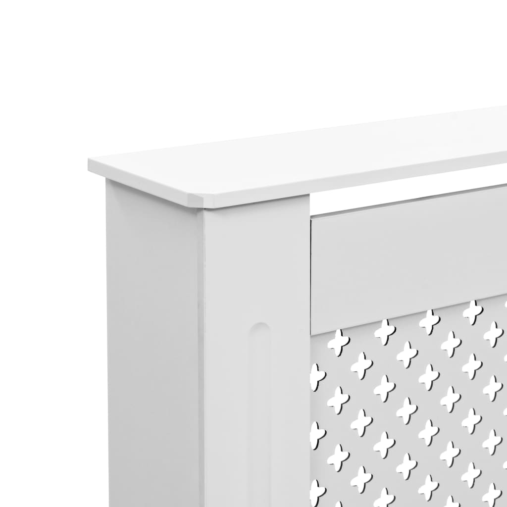vidaXL Măști de calorifer, 2 buc., alb, 112 x 19 x 81,5 cm, MDF vidaXL Măști de calorifer, 2 buc., alb, 112 x 19 x 81,5 cm, MDF